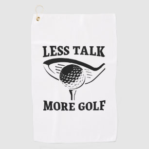 Toalla De Golf Menos hablar más de golf