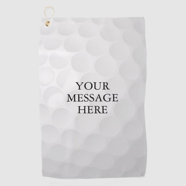 Toalla De Golf Mensaje de nombre personalizado (Anverso)