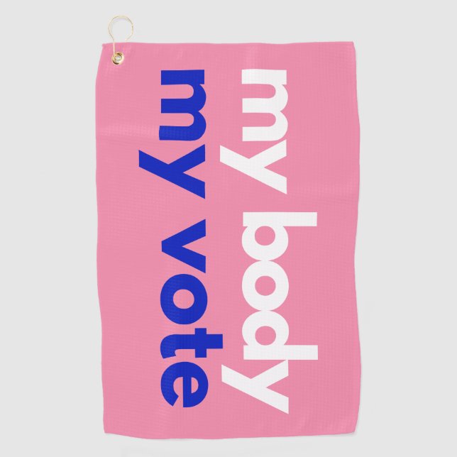 Toalla De Golf Mi cuerpo mi voto Roevember (Anverso)