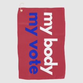 Toalla De Golf Mi cuerpo mi voto Roevember