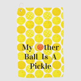 Toalla De Golf Mi Otra Pelota Es Una Pelota De Pollo Amarillo.
