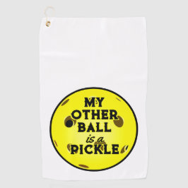 Toalla De Golf Mi Otra Pelota Es Una Piqueta Amarilla.