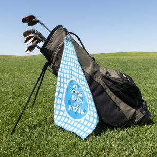 Toalla De Golf Mi Otra Pelota Es Una Piqueta Azul De Golfer