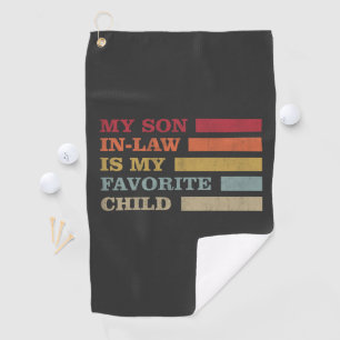 Toalla De Golf Mi yerno es mi hijo favorito Divertida familia
