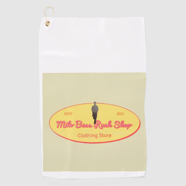 Toalla De Golf Milo Bass Rush Shop golf ball (Anverso)