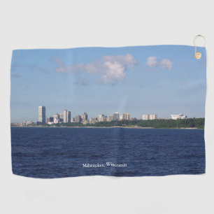 Toalla de golf Milwaukee Skyline