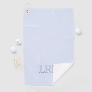 Toalla De Golf Minimalista Monograma Sombra Fuente Boho Azul