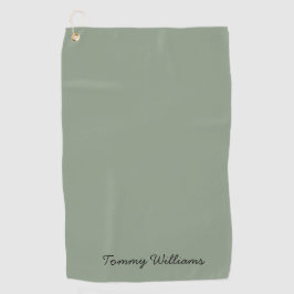 Toalla De Golf Minimalista Sage Green Profesional Simple