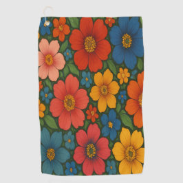 Toalla De Golf Modelo de Flor Silvestre Brillante