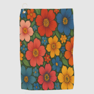 Toalla De Golf Modelo de Flor Silvestre Brillante