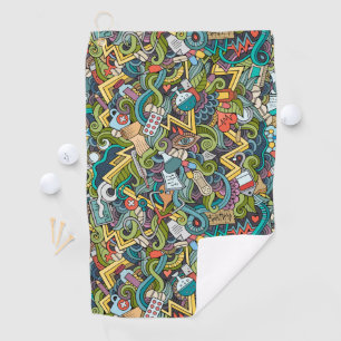 Toalla De Golf Modelo médico del icono del arte abstracto