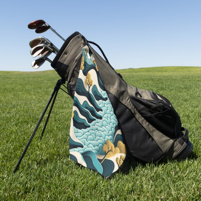 Toalla De Golf Modern Landscape (Verde)