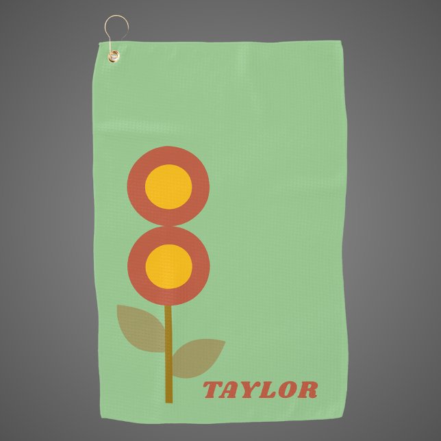 Toalla De Golf Moderna Cuta Floral Vintage (Subido por el creador)