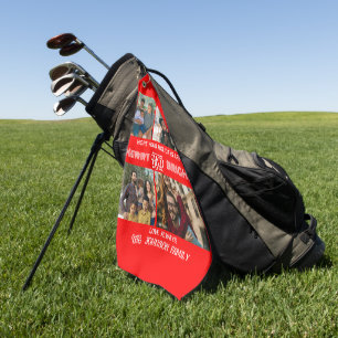 Toalla De Golf Moderna Foto de Familia Alegre y Brillante de moda