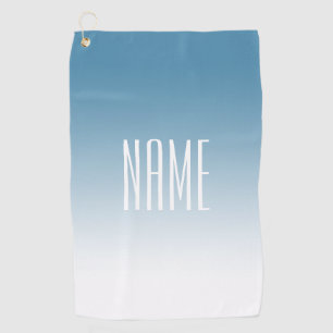 Toalla De Golf Moderno y elegante texto editable y color ocre
