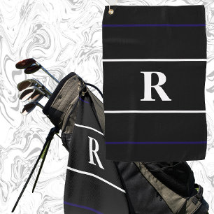 Toalla De Golf Monograma clásico regalo elegante para golfistas