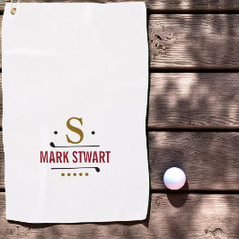 Toalla De Golf Monograma de golfplayer