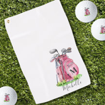 Monograma de nombre inicial rosa