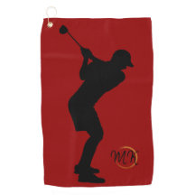 Monograma de Personalizado rojo diseñado por hombr