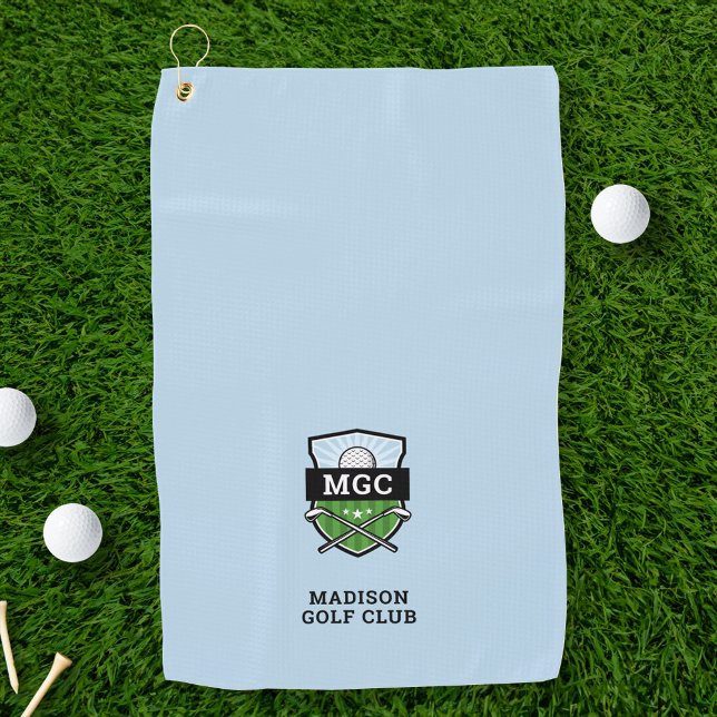 Toalla De Golf Monograma Escudo del club de golf personalizado (Subido por el creador)