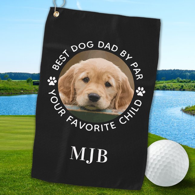 Toalla De Golf Monograma personalizado de foto de perro Mascota p (Subido por el creador)