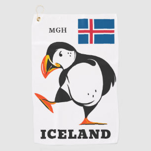 Toalla De Golf Monograma personalizado Islandia