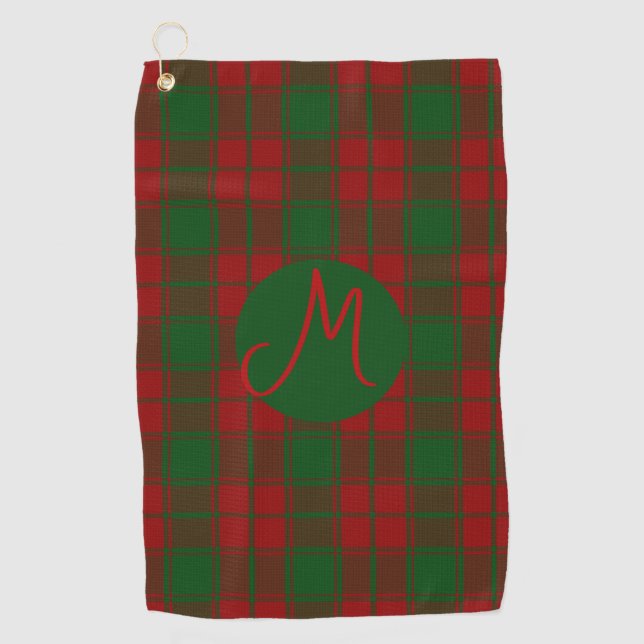 Toalla De Golf Monograma Tartán de Middleton (Anverso)