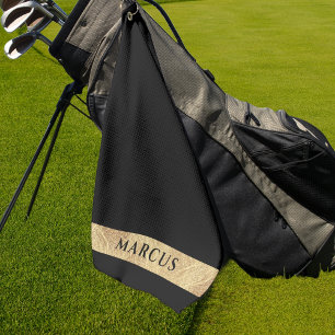 Toalla De Golf Monogramado de golf moderno y elegante personaliza