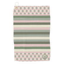 Monogramado rosa y verde