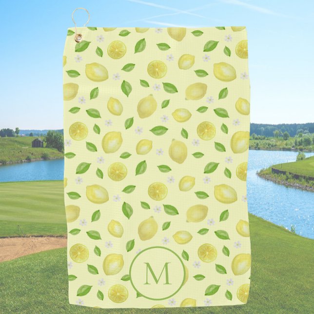 Toalla de Golf Monogramática Personalizada Limones (Subido por el creador)