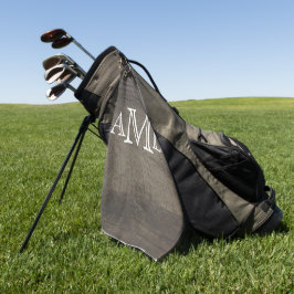 Toalla De Golf Monogrammed Wood-Look