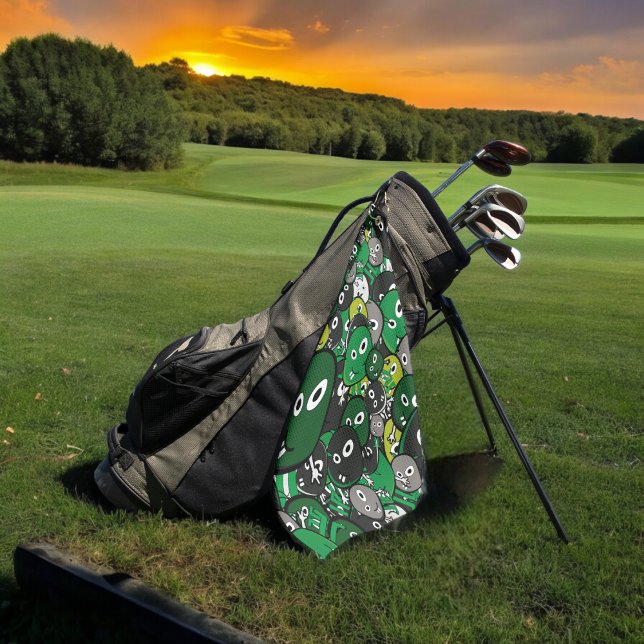 Toalla De Golf Monstruo verde (Golf Towel)
