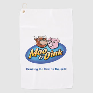 Toalla de golf Moo & Oink