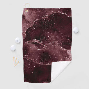 Toalla De Golf Moody Agate   Wine Bordeaux Sangria Merlot Maroon
