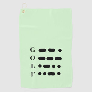 Toalla de golf Morse Code