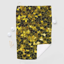 Mosaico amarillo ocre oscuro, con manchas llamativ