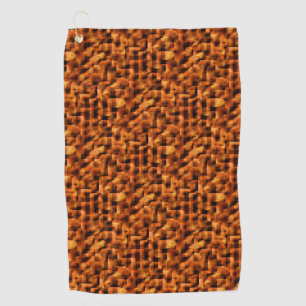 Toalla De Golf Mosaico con manchas de rojo profundo a gradiente n