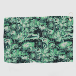 Toalla De Golf Mosaico de imagen abstracto rústico tallado en ton