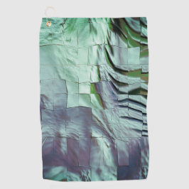 Toalla De Golf Mosaico verde grisáceo con suave esculpido y satin