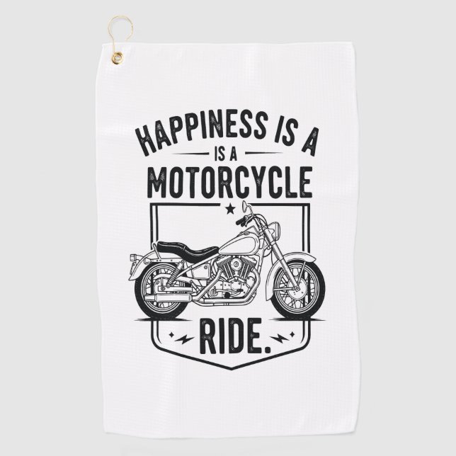 Toalla De Golf Motocicleta en el Oeste de Cactus del Desierto (3) (Anverso)