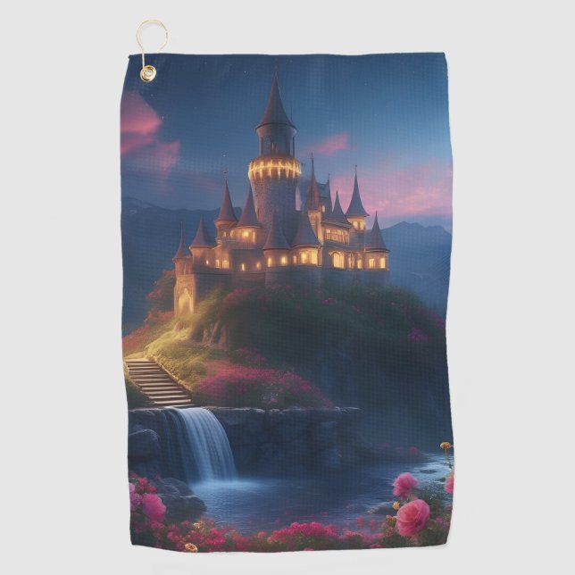 Toalla De Golf Mountain Midnight Castle Four (Anverso)