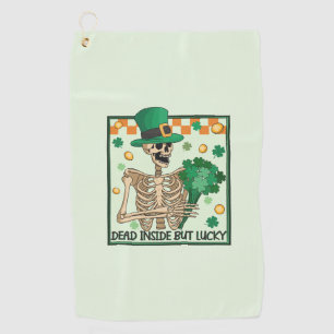 Toalla De Golf Muertos adentro pero afortunados St Patricks
