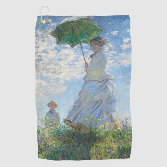 Toalla De Golf Mujer Claude Monet con sombrilla / La Promenade (Anverso)