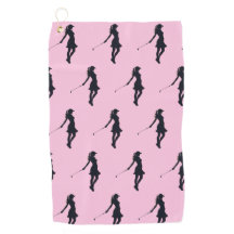 Mujer Golfer Silhouette