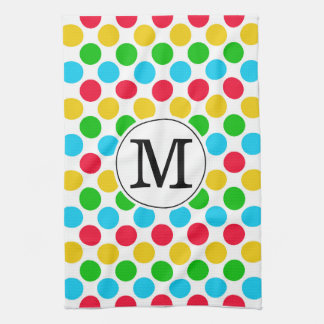 Toalla de golf multicolor personalizada con monogr
