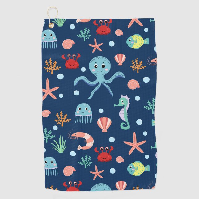 Toalla De Golf Mundo del Mar (Anverso)