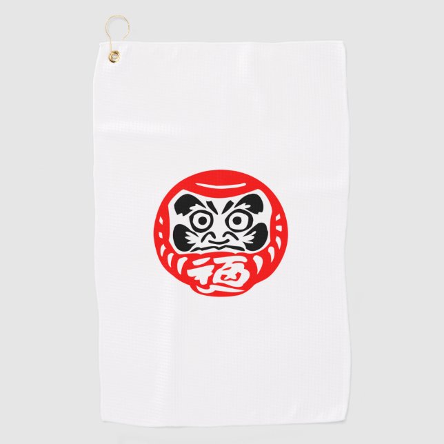 Toalla De Golf Muñeca Daruma (Anverso)