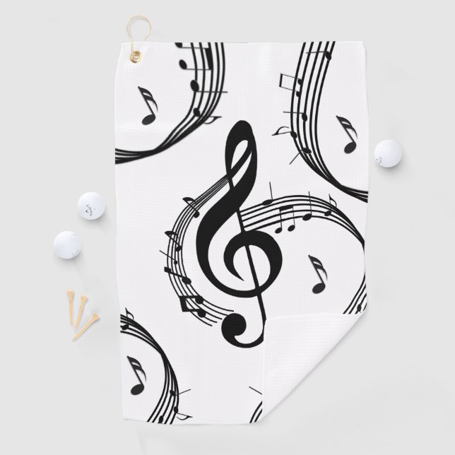 Toalla De Golf Música de Clave de Sol Climática (In situ)