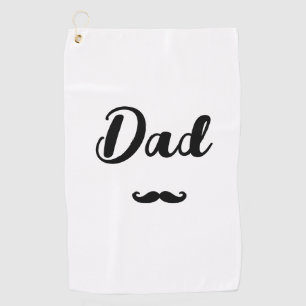Toalla De Golf Mustache negro del manillar