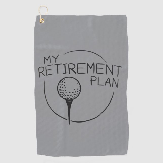 Toalla De Golf My Retirement Plan Funny Saying Golfing Golfer  (Anverso)